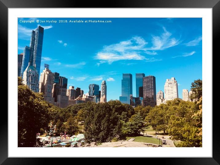 New York City Scape Framed Mounted Print by Jon Hyslop