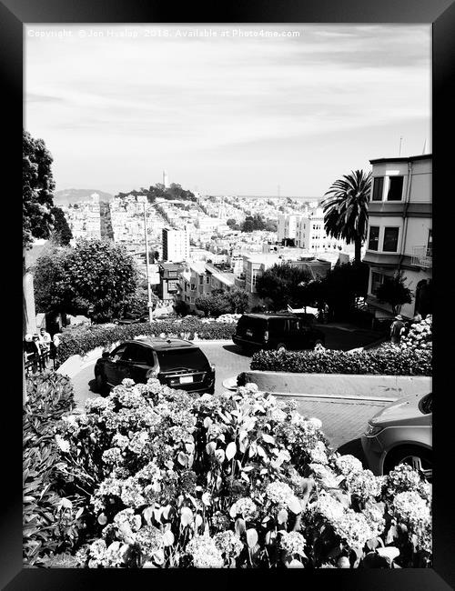 Lombard Street San Francisco  Framed Print by Jon Hyslop