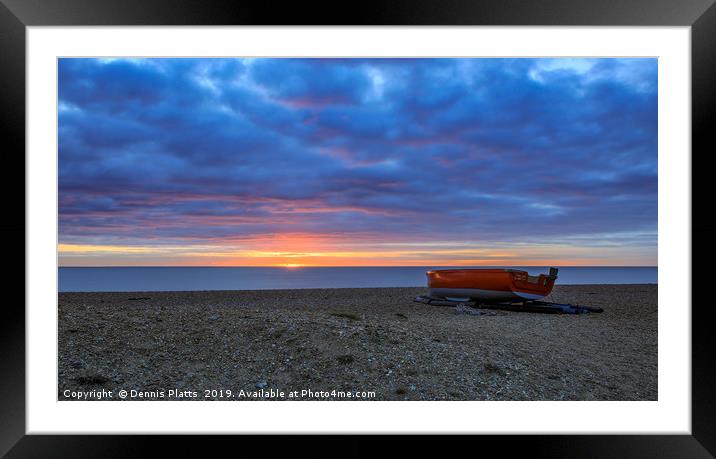 Sunrise in Suffolk Framed Mounted Print by Dennis Platts