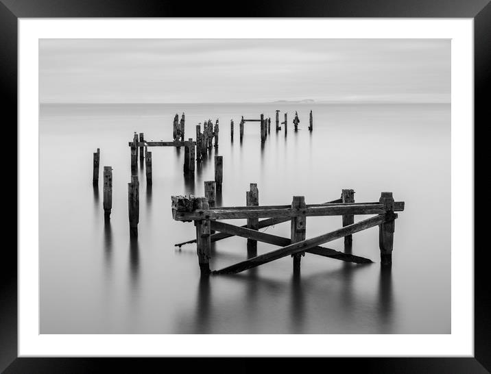 Swanage Old Pier Framed Mounted Print by keith mitchell