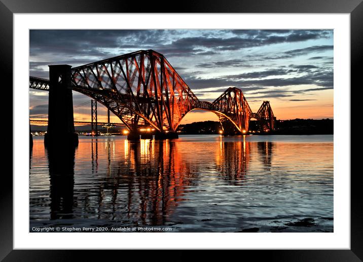 Forth rail bridge  Framed Mounted Print by Stephen Perry