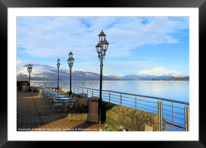 View over Loch Lomond Framed Mounted Print by Stephen Perry