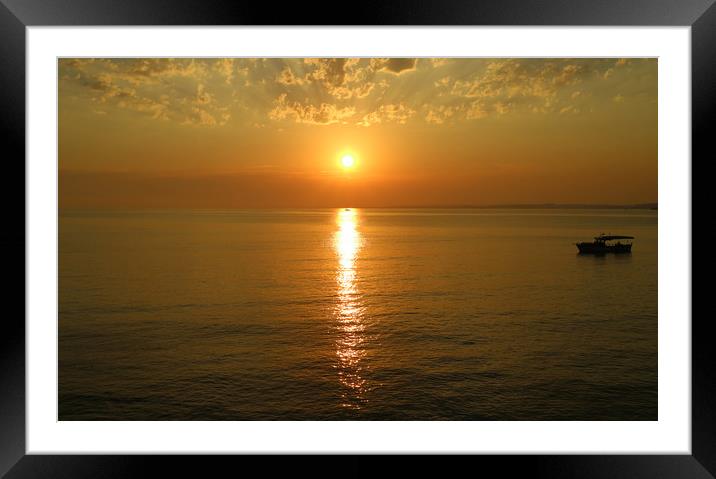 Bay of Side in Antalya Turkey Framed Mounted Print by Phil Page