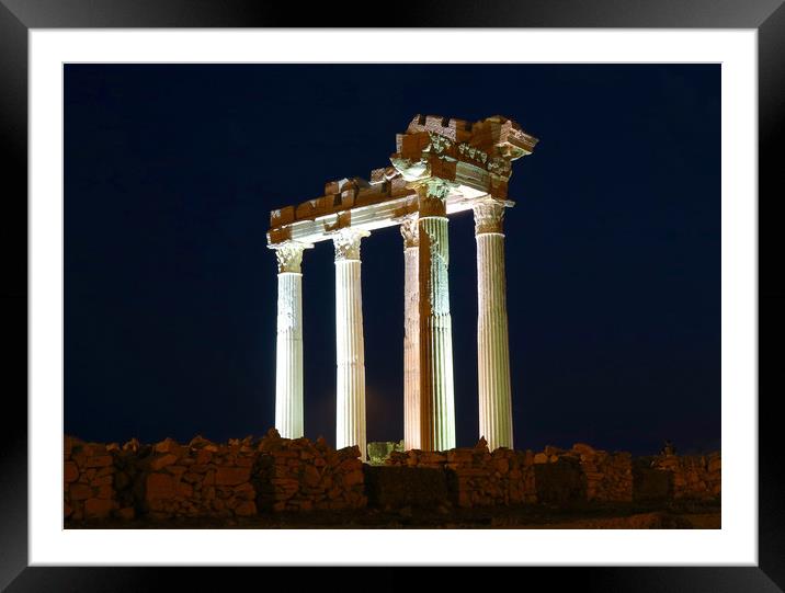 Temple of Apollo Framed Mounted Print by Phil Page