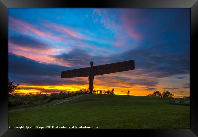 Angel of the North Framed Print by Phil Page
