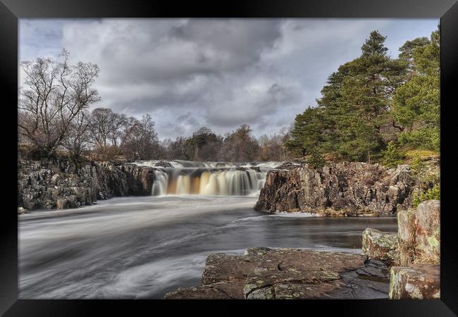 Low Force Waterfall Framed Print by Phil Page