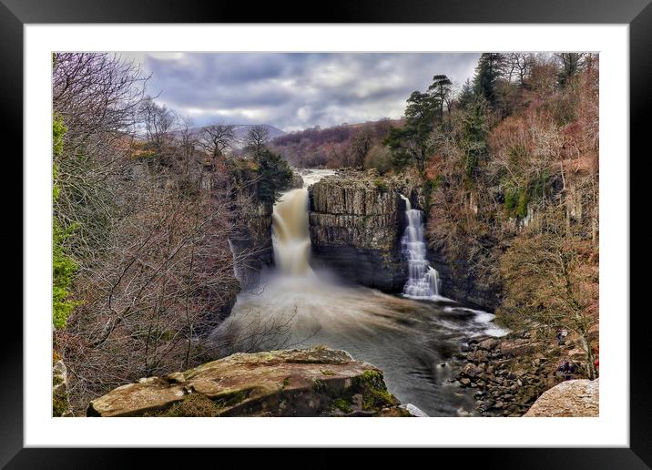 High Force Waterfall  Framed Mounted Print by Phil Page