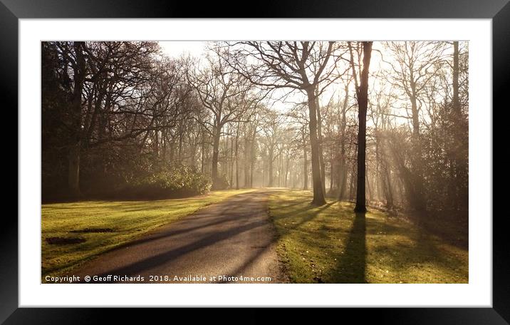 Country Road - Take Me Home Framed Mounted Print by Geoff Richards