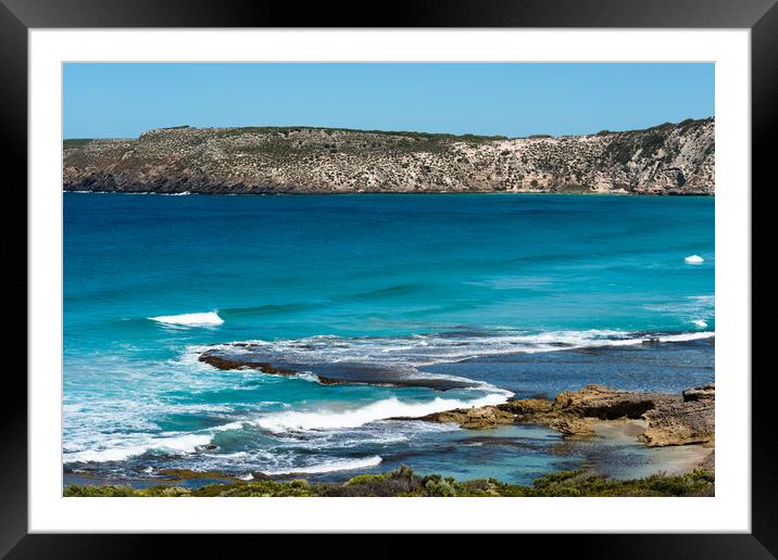 Kangaroo Island Coastline Framed Mounted Print by Andrew Michael