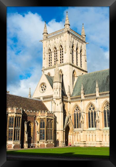 St Johns College and chapel Framed Print by Andrew Michael