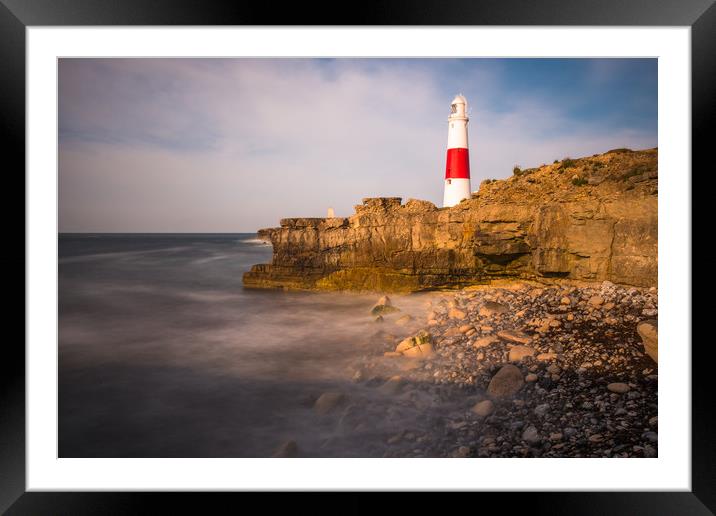 Portland Bill Lighthouse Dorset Framed Mounted Print by Andrew Michael