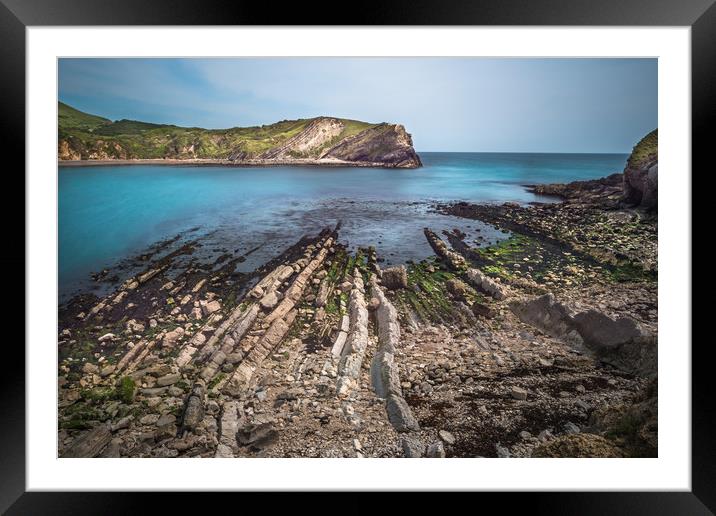 Lulworth Cove seascape Framed Mounted Print by Andrew Michael