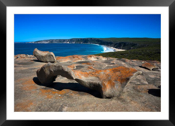 Remarkable Rocks Framed Mounted Print by Andrew Michael