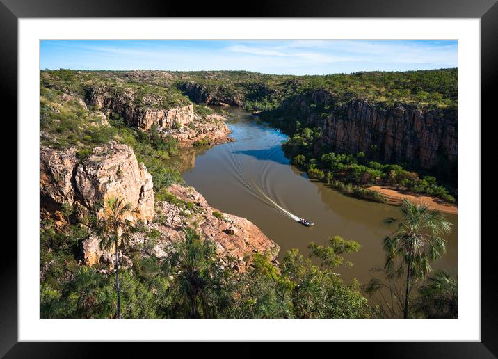 Australia, Northern Territory, Katherine. Nitmiluk Framed Mounted Print by Andrew Michael