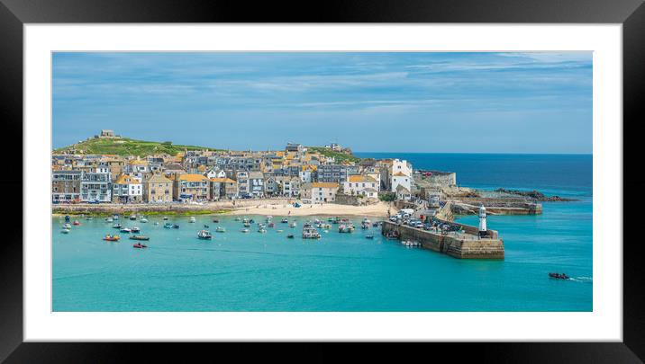 St Ives view Framed Mounted Print by Andrew Michael