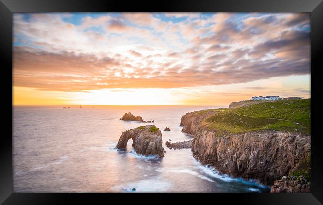 Sunset at Lands End Framed Print by Andrew Michael