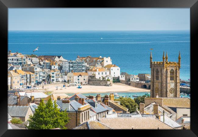 St Ives views Framed Print by Andrew Michael