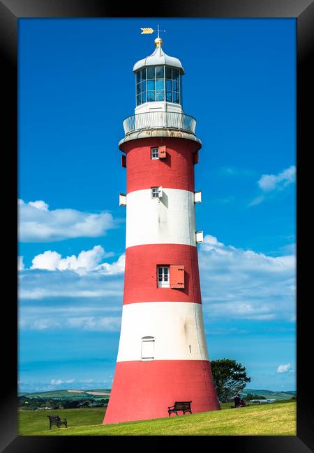 Smeatons Tower Lighthouse Framed Print by Andrew Michael