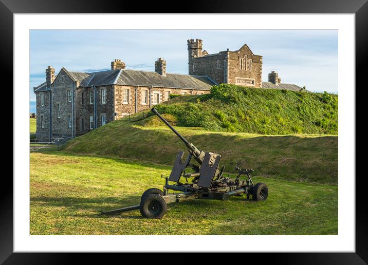 Pendennis Castle Framed Mounted Print by Andrew Michael