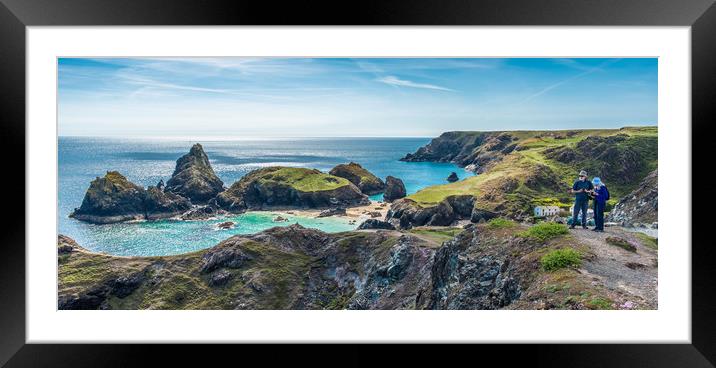 Kynance Cove views Framed Mounted Print by Andrew Michael