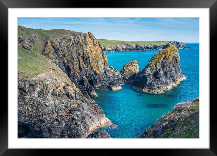 Kynance Cove Framed Mounted Print by Andrew Michael