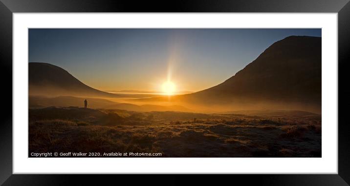 Glencoe sunrise Framed Mounted Print by Geoff Walker