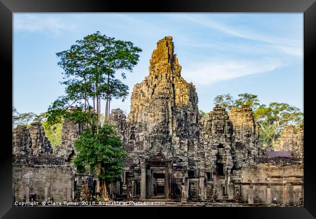 Bayon temple Framed Print by Claire Turner