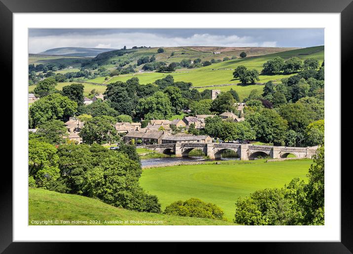Burnsall Framed Mounted Print by Tom Holmes