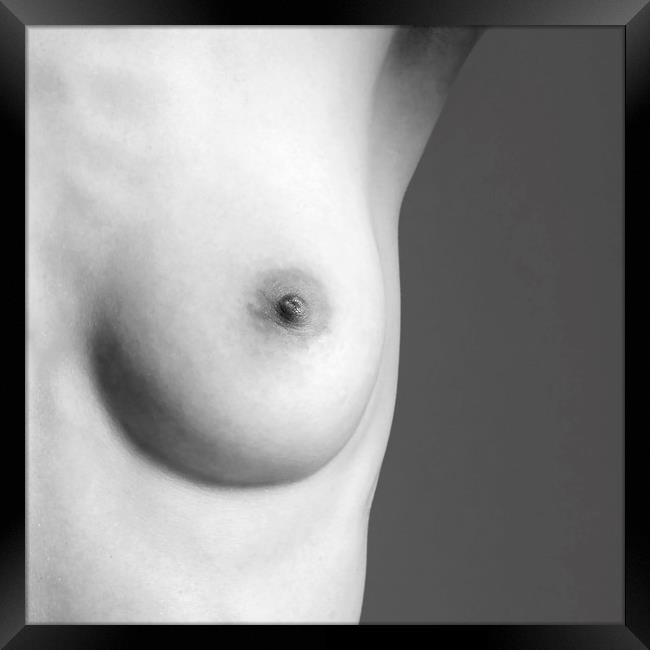 Naked Breast Framed Print by Ann Spells
