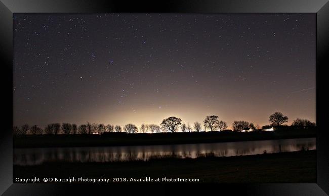 Lovely night sky  Framed Print by D Buttolph Photography