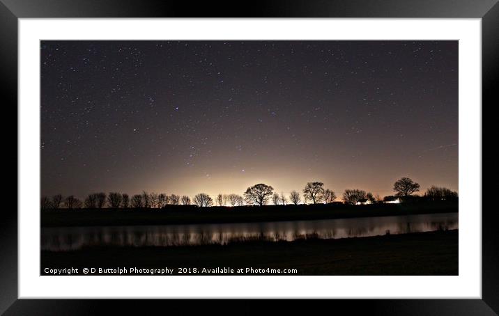 Lovely night sky  Framed Mounted Print by D Buttolph Photography