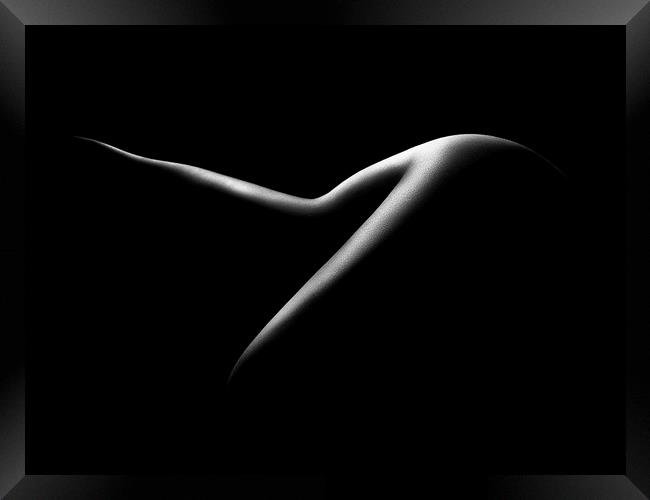 Nude woman bodyscape 15 Framed Print by Johan Swanepoel