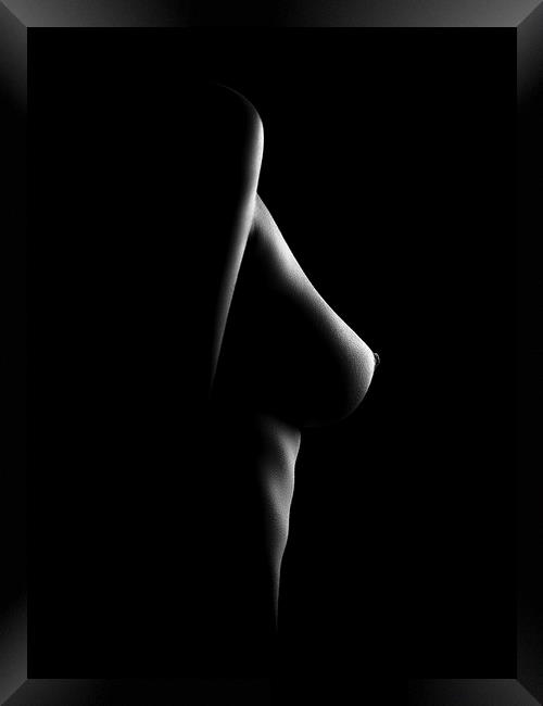 Nude woman bodyscape 21 Framed Print by Johan Swanepoel