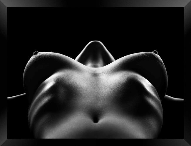 Nude woman bodyscape 29 Framed Print by Johan Swanepoel