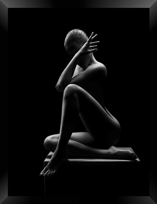 Nude woman bodyscape 41 Framed Print by Johan Swanepoel