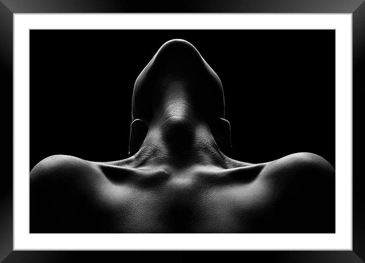 Nude woman bodyscape 63 Framed Mounted Print by Johan Swanepoel