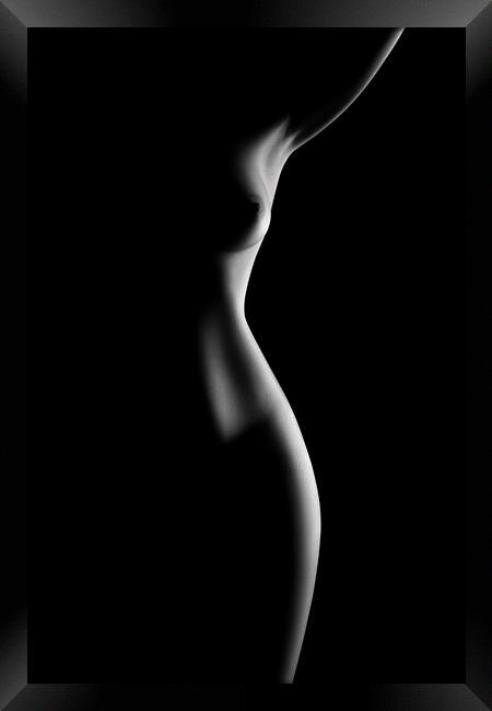 Nude woman bodyscape 70 Framed Print by Johan Swanepoel