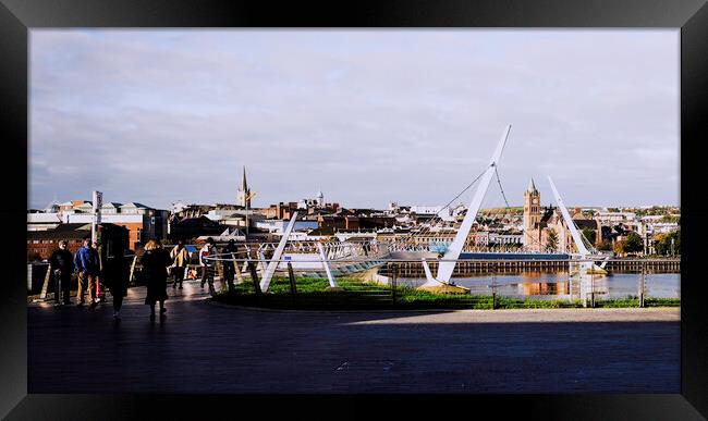 The Peace Bridge  Framed Print by Ciaran Craig