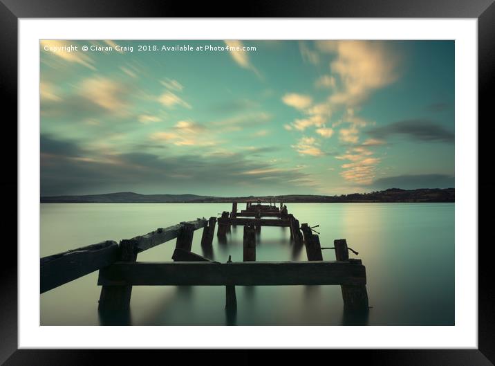Fahan Pier at Sunrise Framed Mounted Print by Ciaran Craig