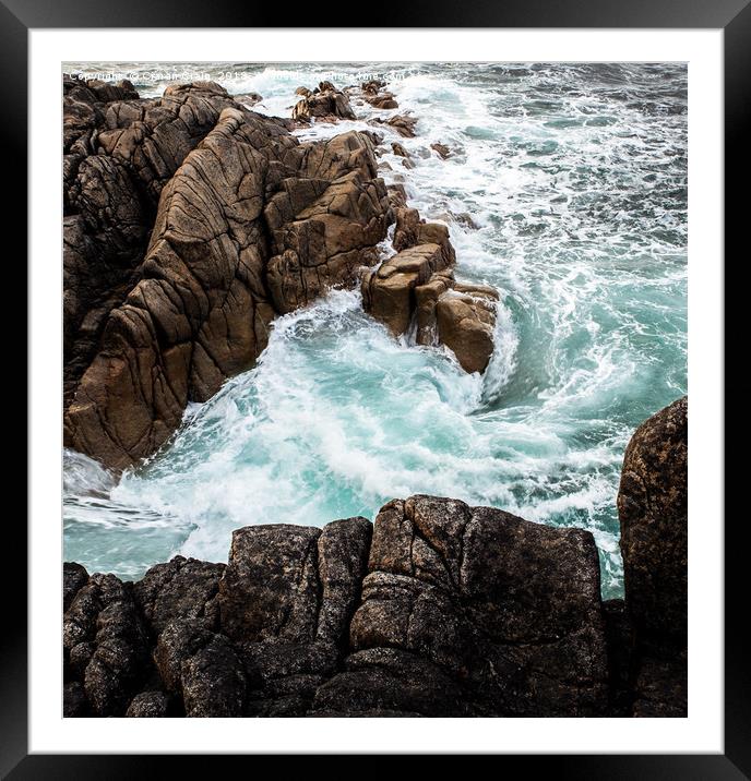 Cliffs Edge Framed Mounted Print by Ciaran Craig