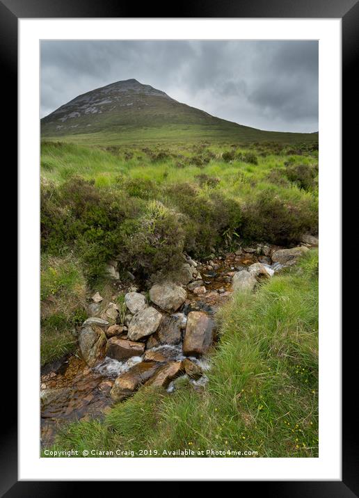 Mount Errigal Stream  Framed Mounted Print by Ciaran Craig