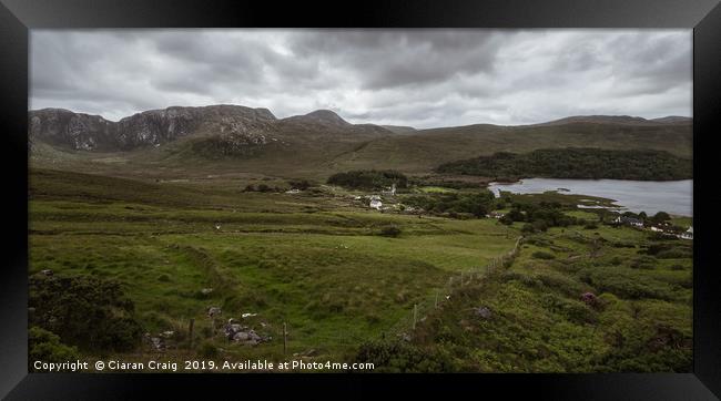 Dunlewey Church Framed Print by Ciaran Craig