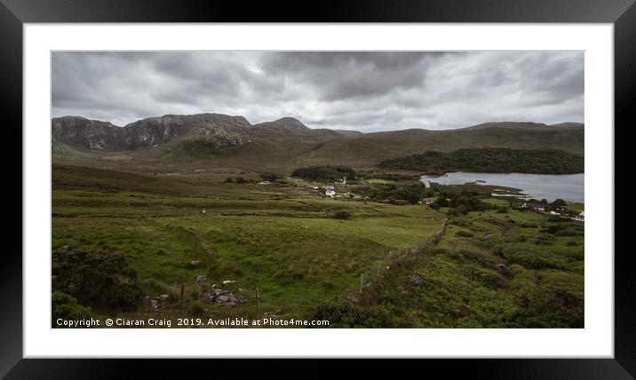 Dunlewey Church Framed Mounted Print by Ciaran Craig