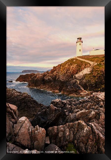 FahadHead Lighthouse at Sunset  Framed Print by Ciaran Craig