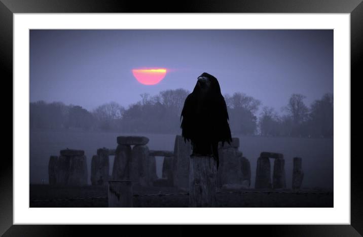 Guardian of The Stones Framed Mounted Print by David Neighbour