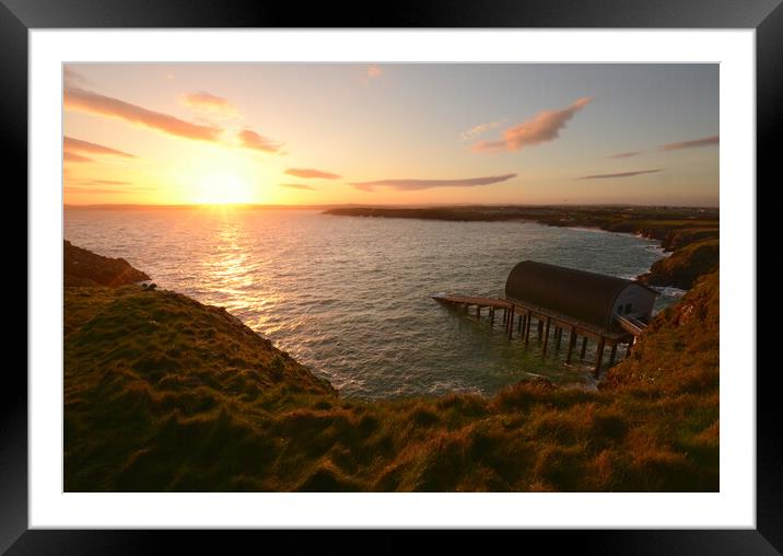 Padstow Lookout Framed Mounted Print by David Neighbour