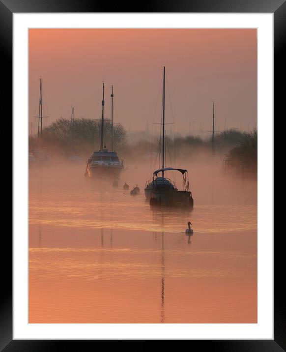 Drifting Along Framed Mounted Print by David Neighbour