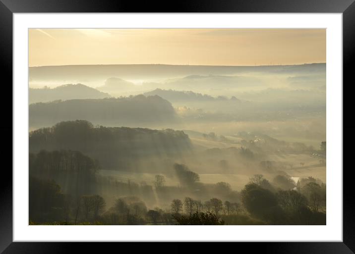 A Dorset Spring Morning Framed Mounted Print by David Neighbour