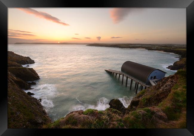 Padstow Lifeboat Station Framed Print by David Neighbour