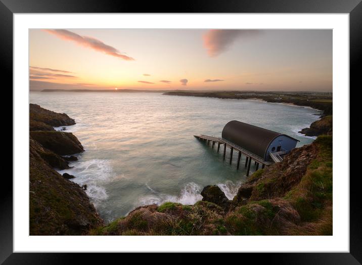 Padstow Lifeboat Station Framed Mounted Print by David Neighbour